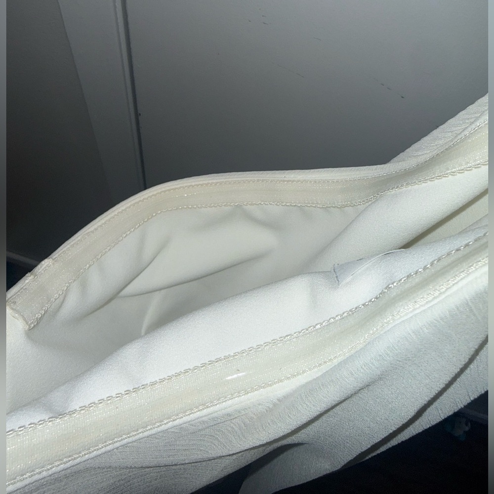 Calvin Klein One-Shoulder White Jumpsuit Size 12 - Picture 10 of 11